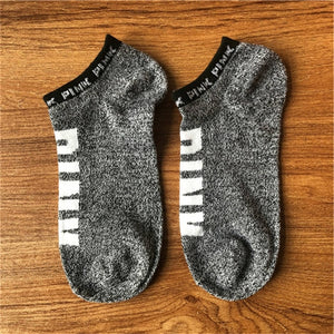 Hot Motion Socks PINK Socks New Unisex Cotton Mix Random  Harajuku Creative Happy Casual Sports Short Ankle Pink Letters Socks